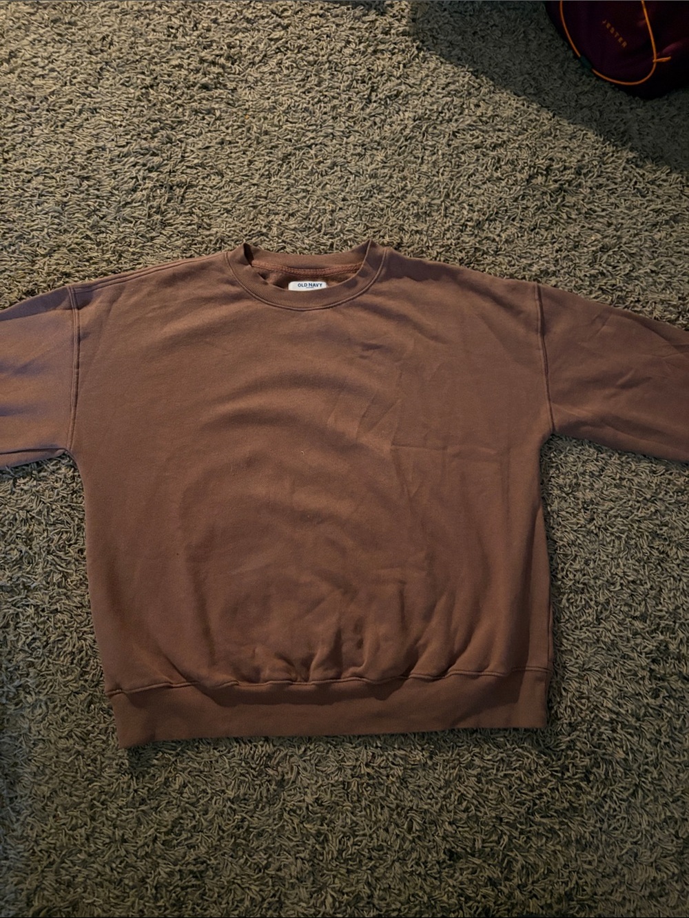 Old Navy XS Brown/Taupe “Tunic Length” Crewneck Sweatshirt